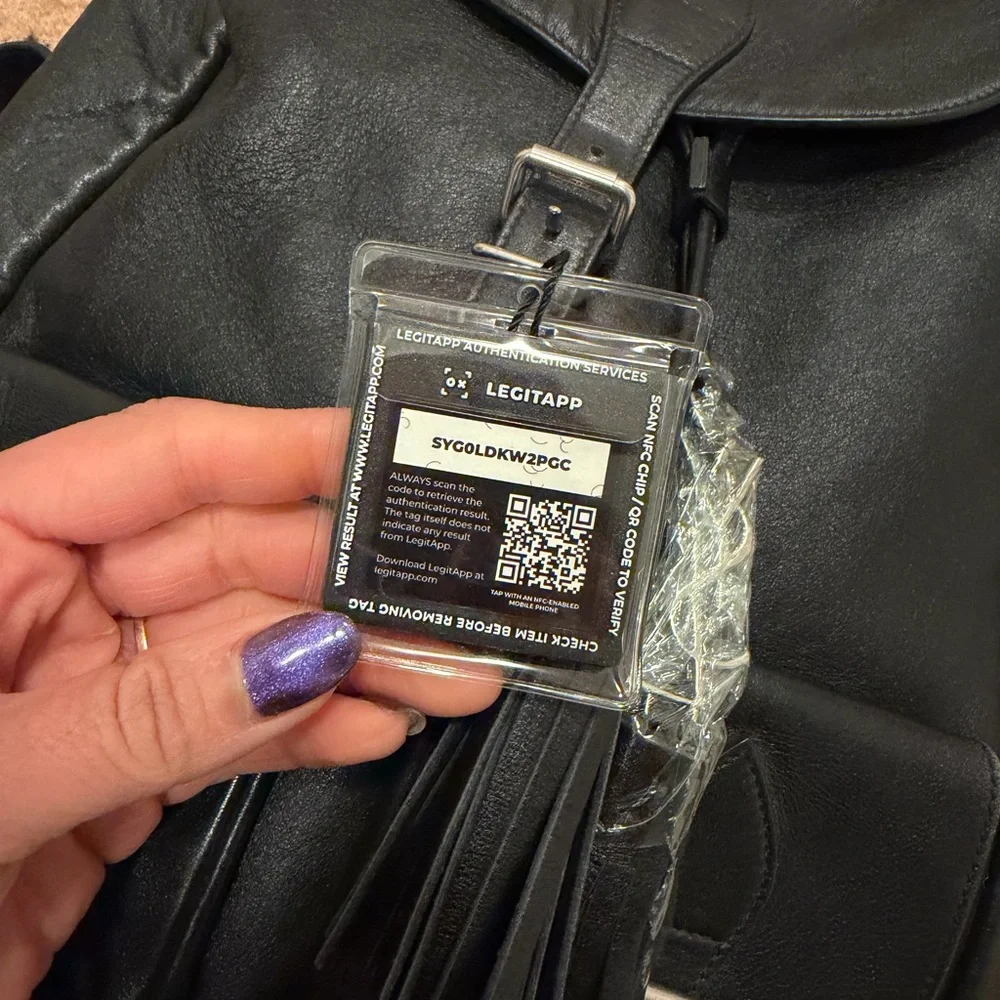 Pre-loved YSL Black Backpack